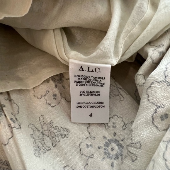 ALC patterned maxi dress, size 4 - Picture 4 of 5